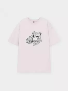 Футболка для девочек CROCKID, КР 302871, цвет - розовый