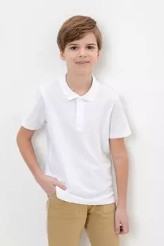 Футболка для мальчиков CROCKID, К 302108-1, цвет - белый