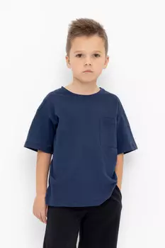 Футболка для мальчиков CROCKID, К 302297, цвет - синий
