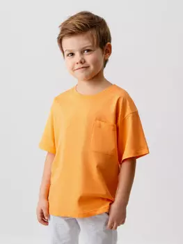 Футболка для мальчиков CROCKID, К 302297, цвет - оранжевый