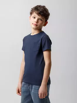 Футболка для мальчиков CROCKID, К 302299, цвет - синий