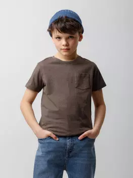 Футболка для мальчиков CROCKID, К 302299, цвет - коричневый