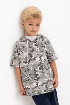 Футболка для мальчиков CROCKID, К 302367, цвет - бежевый