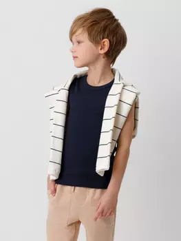 Футболка для мальчиков CROCKID, КП 301749, цвет - синий