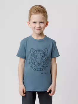 Футболка для мальчиков CROCKID, КП 302528, цвет - голубой