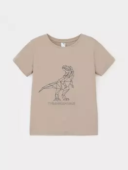 Футболка для мальчиков CROCKID, КП 302762, цвет - бежевый