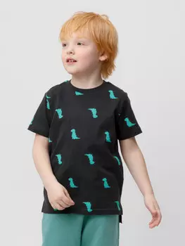 Футболка для мальчиков CROCKID, КР 301984, цвет - черный3