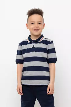 Футболка для мальчиков CROCKID, КР 302169, цвет - темно-синий