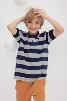 Футболка для мальчиков CROCKID, КР 302169, цвет - темно-синий