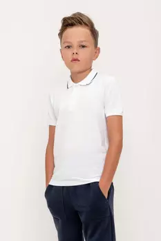Футболка для мальчиков CROCKID, КР 302170, цвет - белый