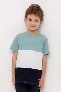 Футболка для мальчиков CROCKID, КР 302171, цвет - голубой