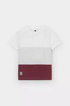 Футболка для мальчиков CROCKID, КР 302171-1, цвет - белый