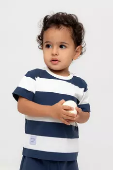 Футболка для мальчиков CROCKID, КР 302374, цвет - синий