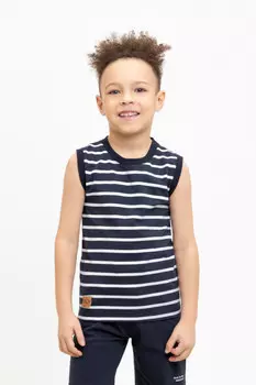 Футболка для мальчиков CROCKID, КР 302382, цвет - темно-синий