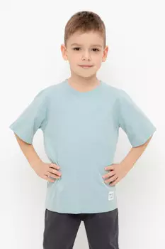 Футболка для мальчиков CROCKID, КР 302401, цвет - голубой
