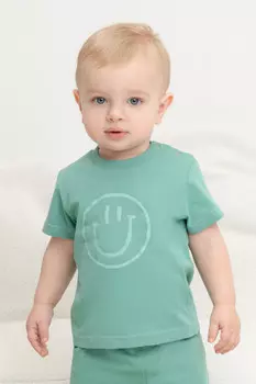 Футболка для мальчиков CROCKID, КР 302424, цвет - зеленый