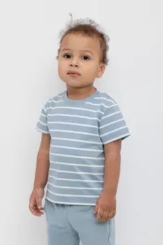 Футболка для мальчиков CROCKID, КР 302450, цвет - синий