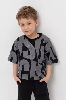 Футболка для мальчиков CROCKID, КР 302542, цвет - черный3