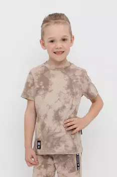 Футболка для мальчиков CROCKID, КР 302599, цвет - бежевый