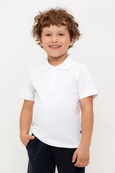 Футболка для мальчиков CROCKID, КР 302630-1, цвет - белый
