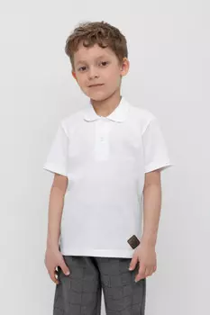 Футболка для мальчиков CROCKID, КР 302630, цвет - белый