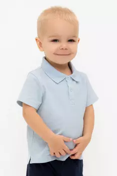 Футболка для мальчиков CROCKID, КР 302630, цвет - голубой