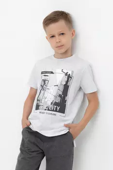 Футболка для мальчиков CROCKID, КР 302635, цвет - светло-серый5