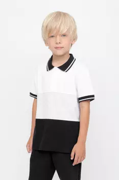 Футболка для мальчиков CROCKID, КР 302647, цвет - белый