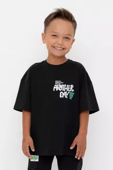 Футболка для мальчиков CROCKID, КР 302741-1, цвет - черный3