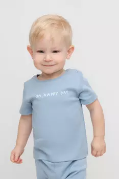 Футболка для новорожденных CROCKID, К 300582, цвет - синий