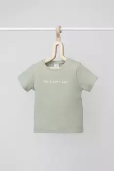 Футболка для новорожденных CROCKID, К 300582, цвет - хаки