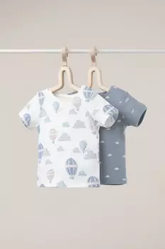 Футболка для новорожденных CROCKID, К 301156-2уп, цвет - коричневый