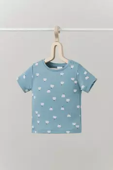 Футболка для новорожденных CROCKID, К 301156, цвет - голубой