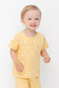 Футболка для новорожденных CROCKID, К 302335, цвет - желтый