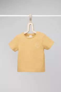 Футболка для новорожденных CROCKID, К 302336, цвет - желтый