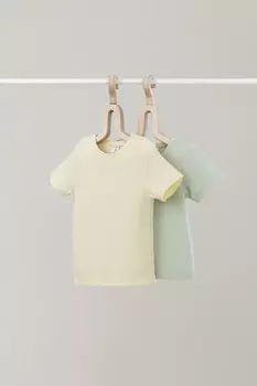 Футболка для новорожденных CROCKID, К 302521-2уп, цвет - зеленый