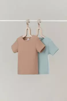 Футболка для новорожденных CROCKID, К 302521-2уп, цвет - голубой