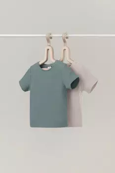 Футболка для новорожденных CROCKID, К 302521-2уп, цвет - бежевый