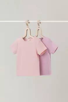 Футболка для новорожденных CROCKID, К 302521-2уп, цвет - розовый