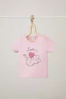 Футболка для новорожденных CROCKID, КП 300582, цвет - розовый