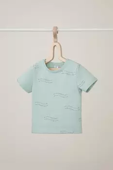 Футболка для новорожденных CROCKID, КП 301155, цвет - голубой