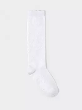 Гольфы ажурные для девочки для девочек CROCKID, К 9688/1 АТ, цвет - белый