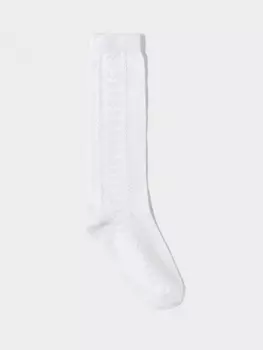 Гольфы ажурные для девочки для девочек CROCKID, К 9687/2 АТ, цвет - белый