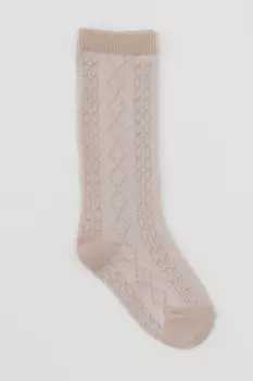 Гольфы для девочки для девочек CROCKID, К 9677/3 ФВ, цвет - бежевый