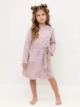 Халат для девочек CROCKID, К 5763, цвет - розовый