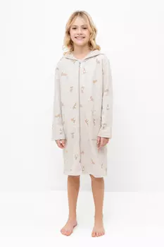 Халат для девочек CROCKID, К 5764-1, цвет - бежевый