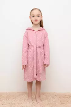 Халат для девочек CROCKID, К 5764, цвет - розовый