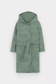 Халат для мальчиков CROCKID, К 5763-1, цвет - зеленый