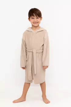 Халат для мальчиков CROCKID, К 5765-1, цвет - бежевый