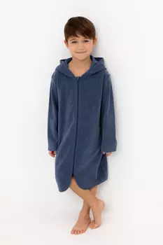 Халат для мальчиков CROCKID, К 5766-1, цвет - синий